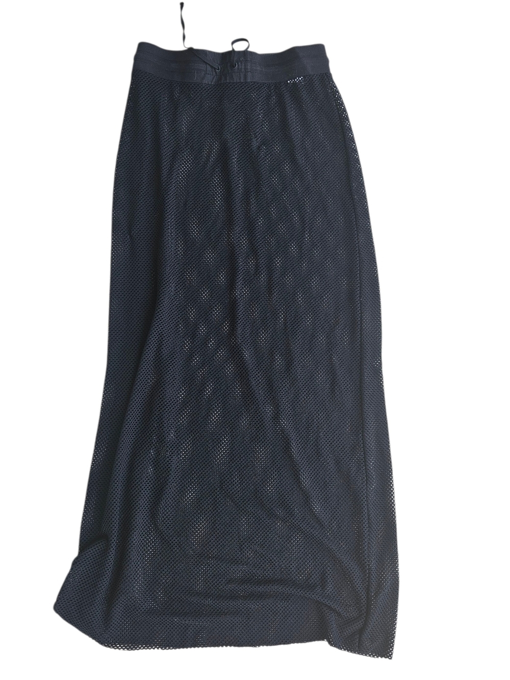 Blanc Noir Black Mesh Maxi Skirt Size S